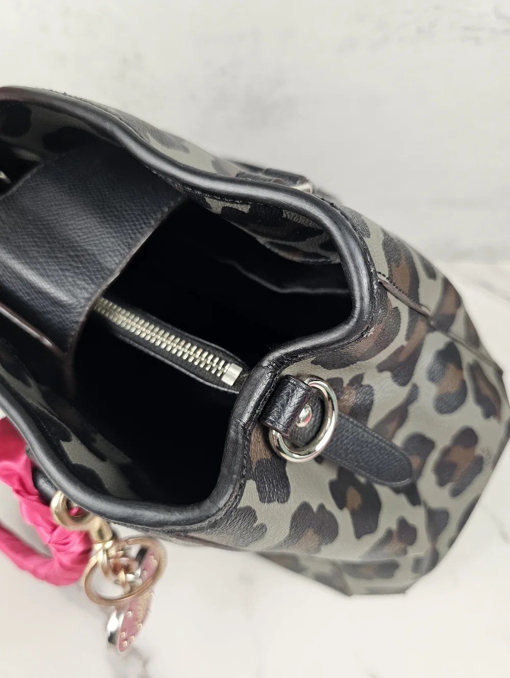 Coach Margo Satchel in Grey Ocelot